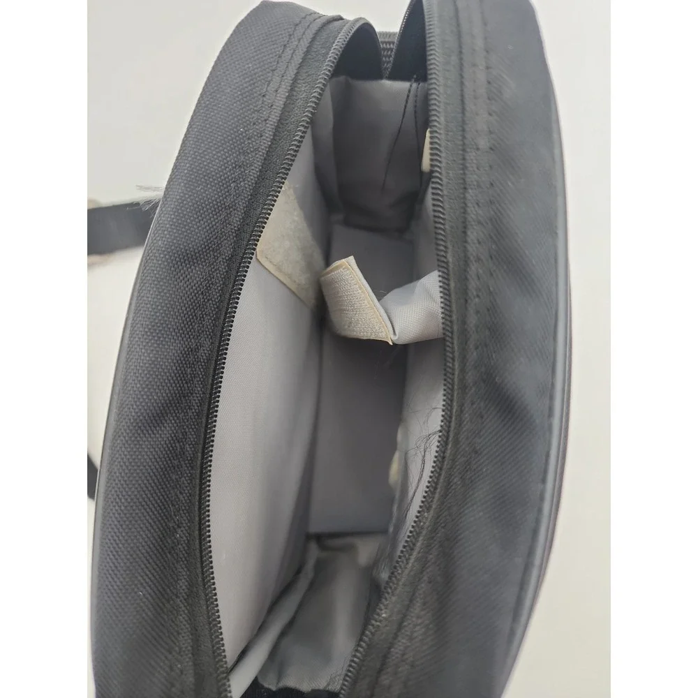 Vintage 80s Minolta Camera Bag Black Padded 2 Pocket Crossbody Strap